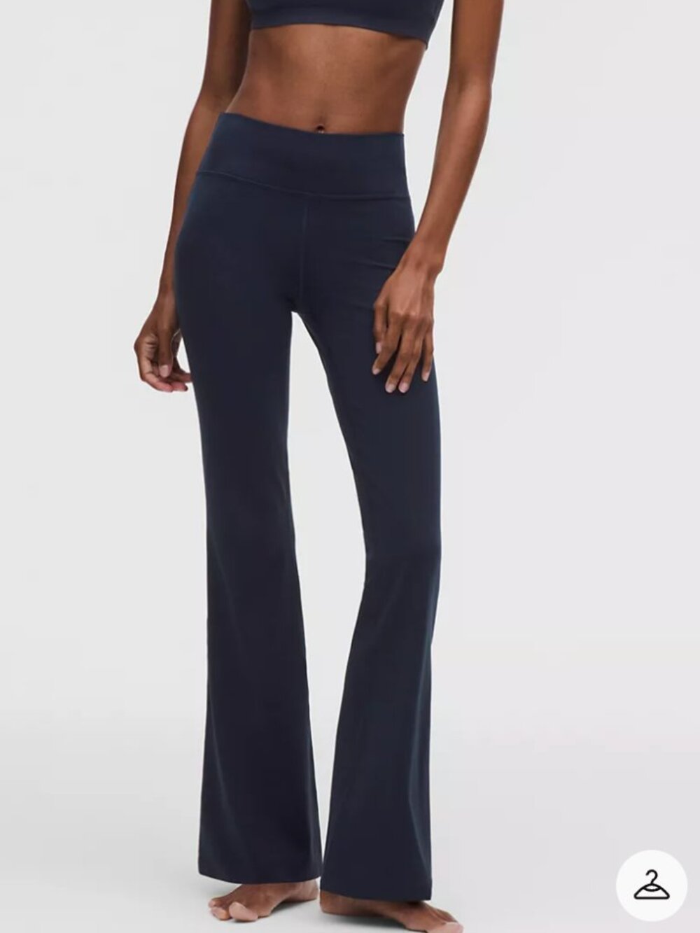 Lululemon Groove Nulu High-Rise Flared Pant in Navy Blue
